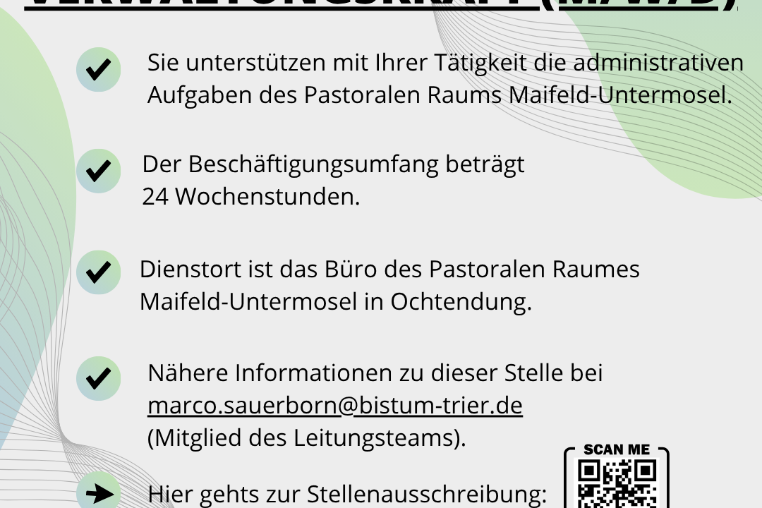 26-06 Stellenausschreibung Verwaltungskraft
